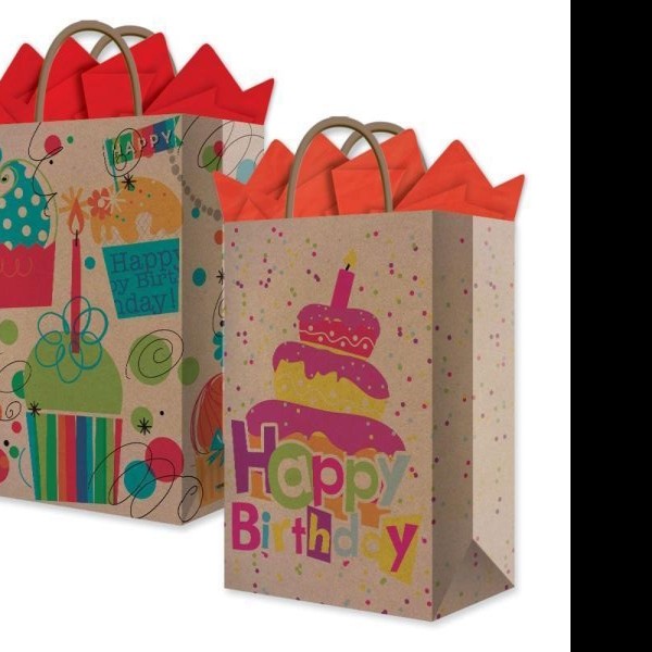 BOLSA KRAFT CAPLIC. MED. FELICIDADES GRANMARK E.6